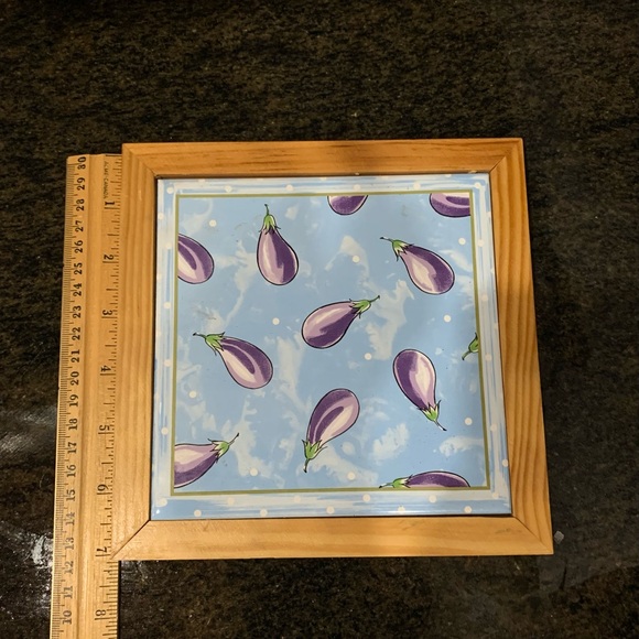 ABBOTT 🍆 Eggplant Tile Trivet - Picture 6 of 6